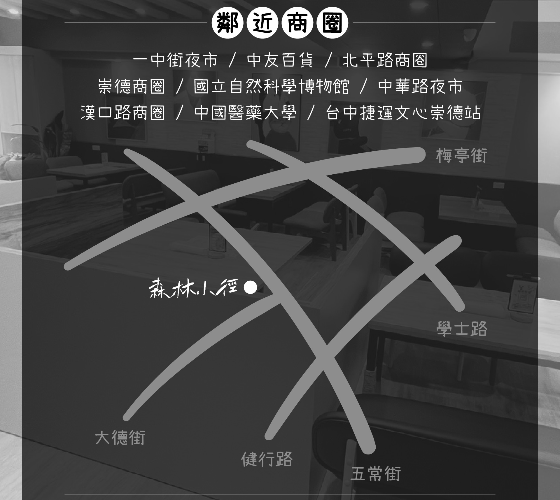 森林小徑餐廳健行店的地址